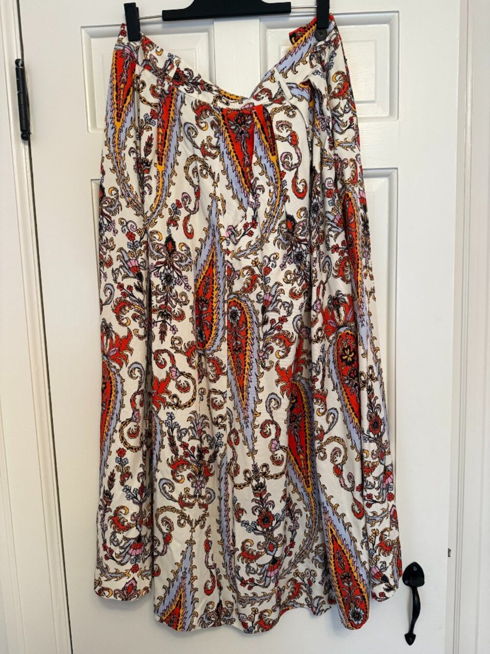 Mara Hoffman Paisley Print Button Waist Maxi Skirt